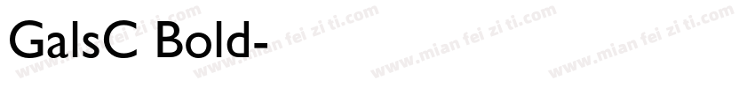 GalsC Bold字体转换